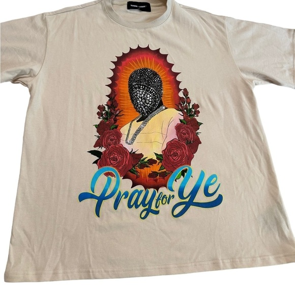 HOMME FEMME LA - PRAY FOR YE SHORT SLEEVE TEE Size Large - Picture 13 of 17